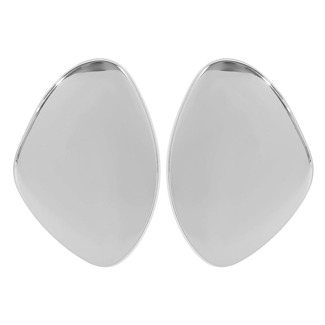 High Profile Retro Elegant Metal Geometry Stud Earrings Simple Personality Metal Alloy Earrings Women