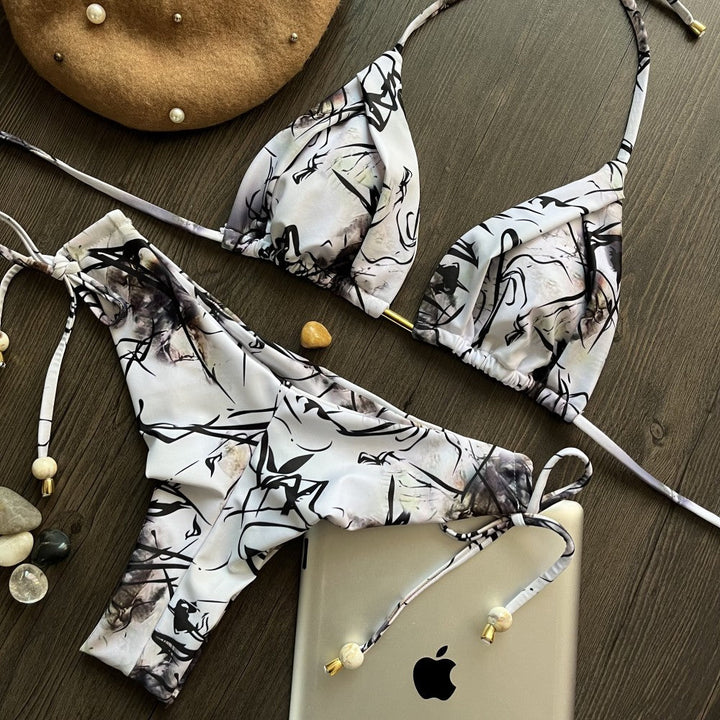 Swimsuit Printed Split Bikini Ethnic Sexy Swimsuit