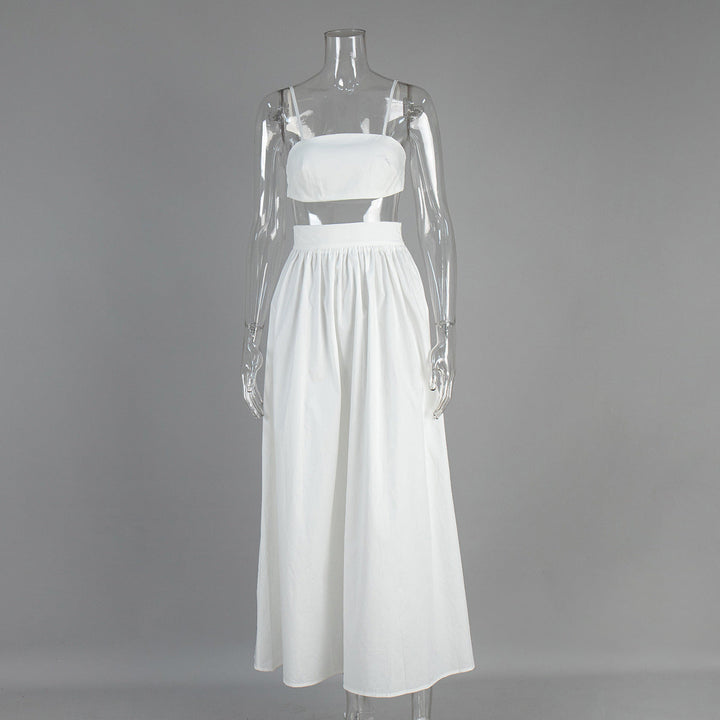 Cotton Suspender Underwear Skirt Spring Summer Sexy Underwear Skirt Two Piece Sets