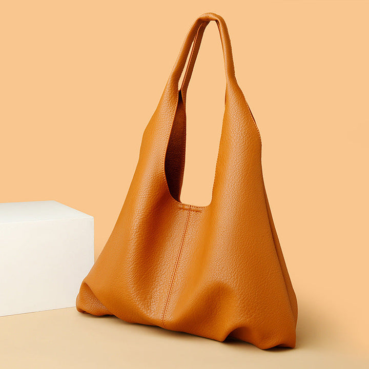 Shoulder Tote Bag for Women Simple Soft Leather Shoulder Bag Office Large Capacity Composite Bags Women