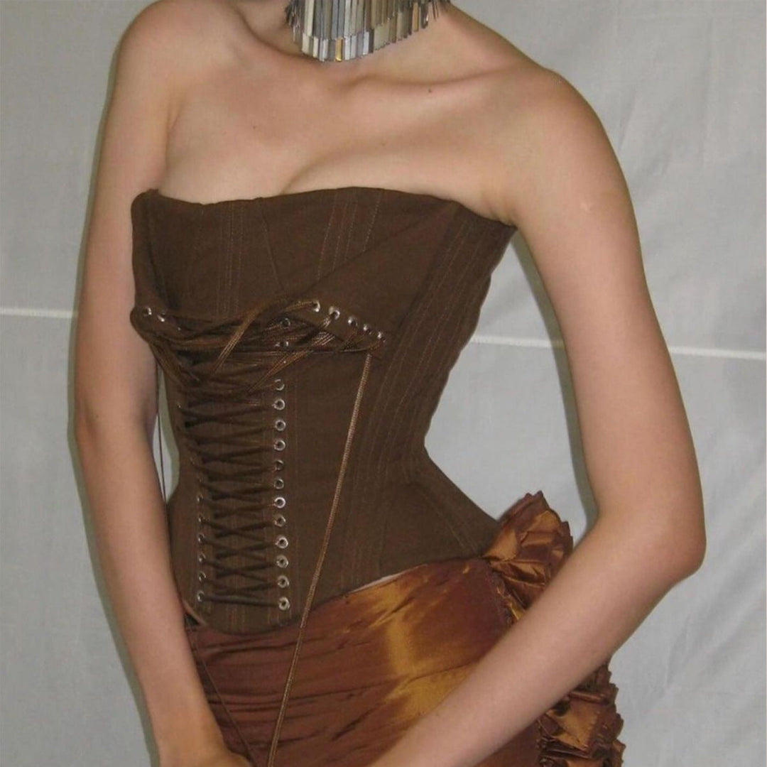 Advanced Design Sexy Boning Corset Lace up Corset Sexy Corset Tube Top