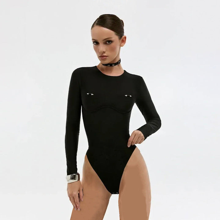 One Piece Swimsuit Women Bikini Lady Sexy Long Sleeved Swimwear Bikini Women