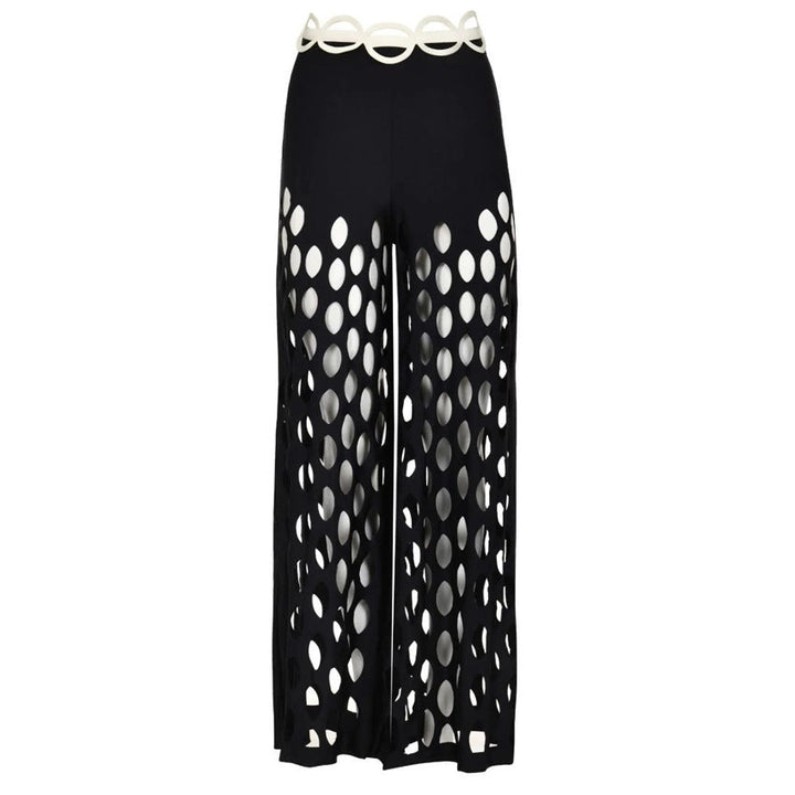 Swimsuit Black Niche High Grade Hollow Out Cutout Beach Pants One Piece Swimsuit Set Women
