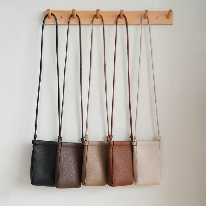 Simple Small Shoulder Bag Vertical Mobile Phone Bag Women Mini Crossbody Small Bag