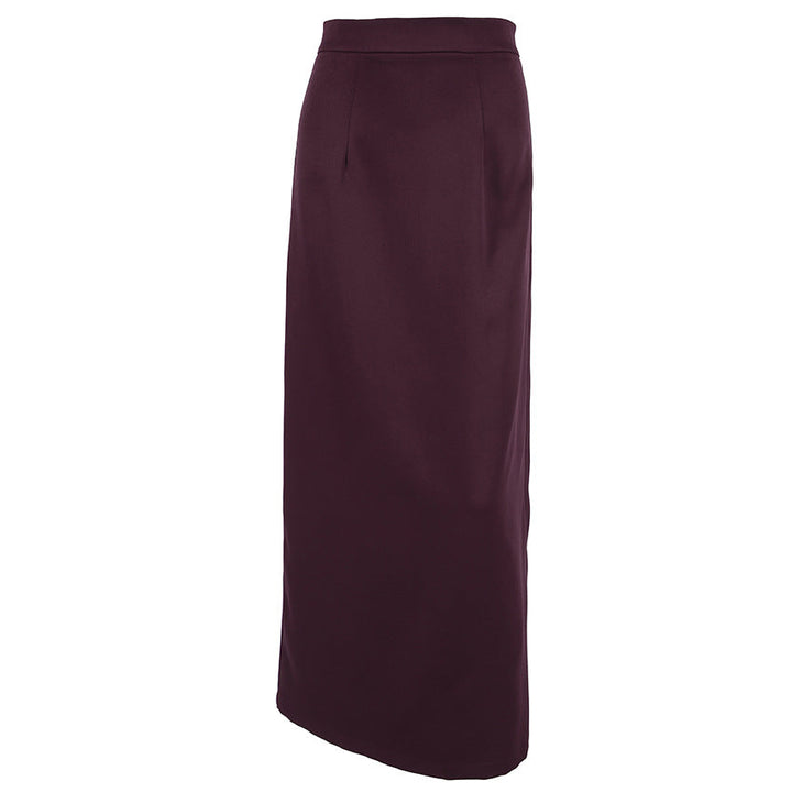Design Solid Color Adult Lady like Woman Slim Fit Slimming Slit Skirt Women Fashionable Pencil Skirt