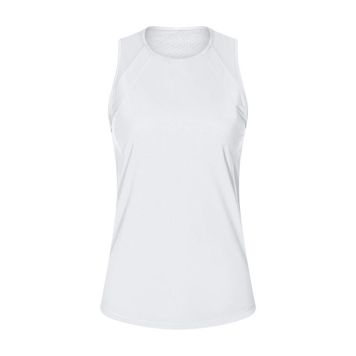 Spring Summer Back Hollow Out Cutout Sports Sleeveless T shirt Light Breathable Cooldry Workout Top