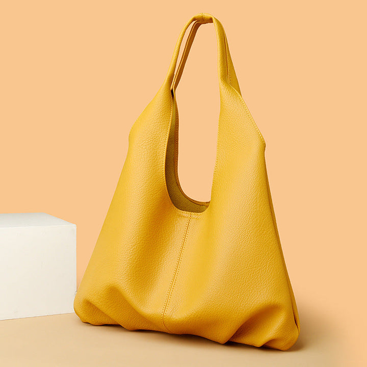 Shoulder Tote Bag for Women Simple Soft Leather Shoulder Bag Office Large Capacity Composite Bags Women