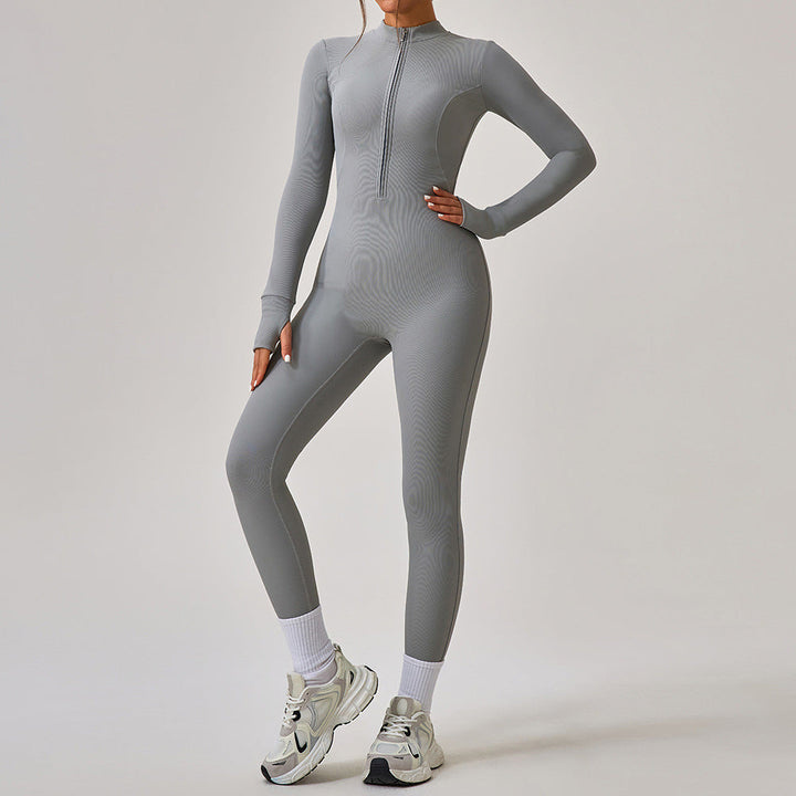 One Piece Workout Clothes Women Niche Running Sports Long Pilates Training Yoga Clothes