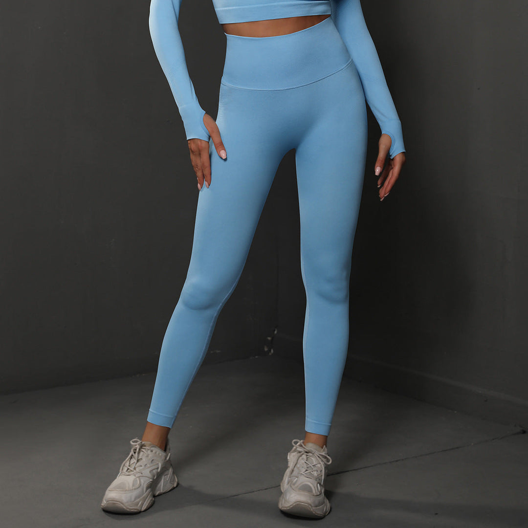 Spring Summer Seamless Smiley Face Peach Hip Training Yoga Pants Women Sports Running Hip Shaping Fitness Pants