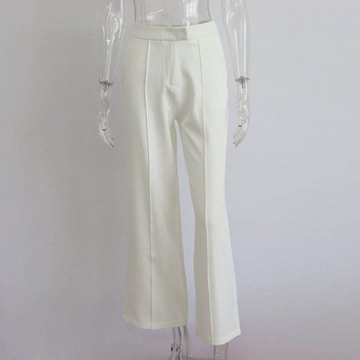 Blazer Suit Set Vest Straight Trousers Three Piece Set Autumn Winter Women Office Set