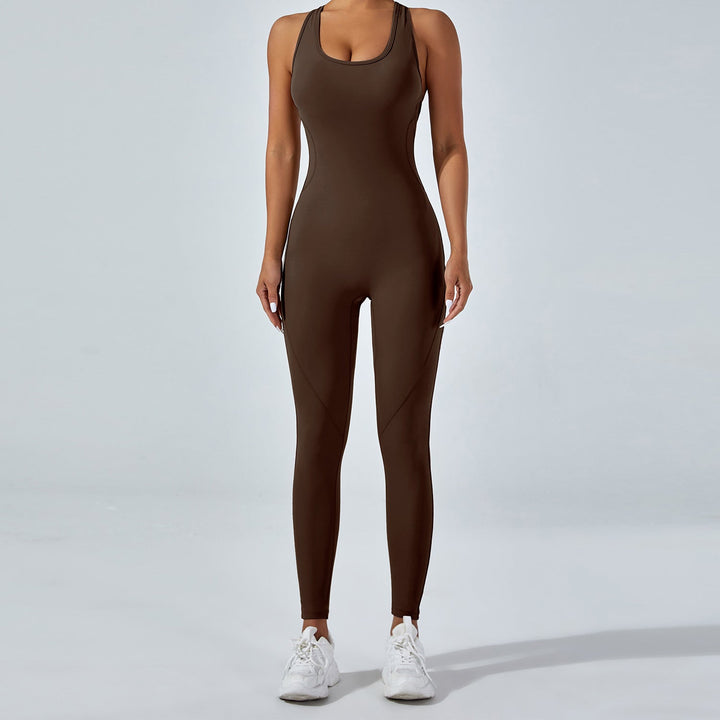 Sexy Yoga Jumpsuit Outdoor Beauty Back Jumpsuit Trousers High Elastic One Piece Yoga Jumpsuit