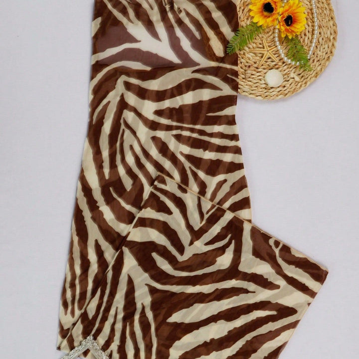 Strap Backless Dress Beach Cover Up Swimsuit Outwear Beach Vacation Dress Sun Protection