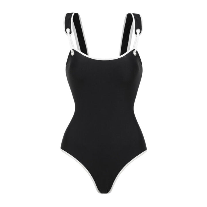 Swimsuit Black High Grade One Piece Swimsuit Women Order Other Solid Color