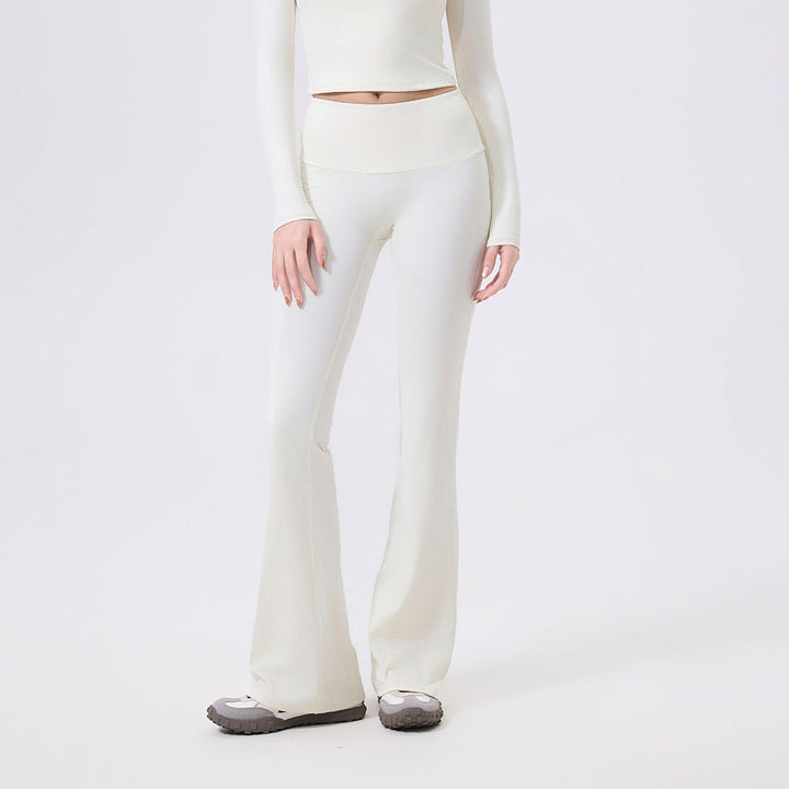 Low Waist Wide Brimmed Bell Bottom Pants Yoga Trousers for Women Sexy Slimming Skinny Workout Pants Slim Fit Hipp Lifting Pants