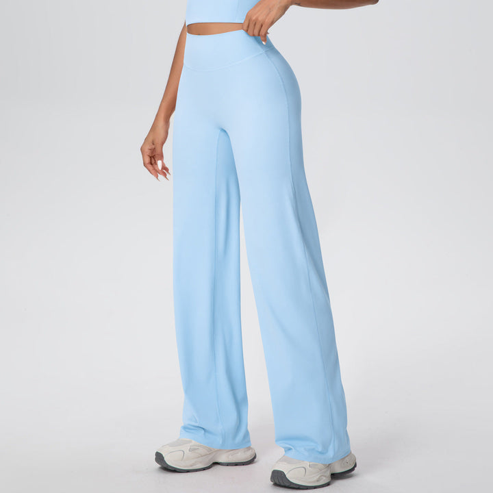 Yoga Pants Thin Skin Friendly High Waist Straight Pants Loose Thin Yoga Wear Sports Outdoor Workout Clothes