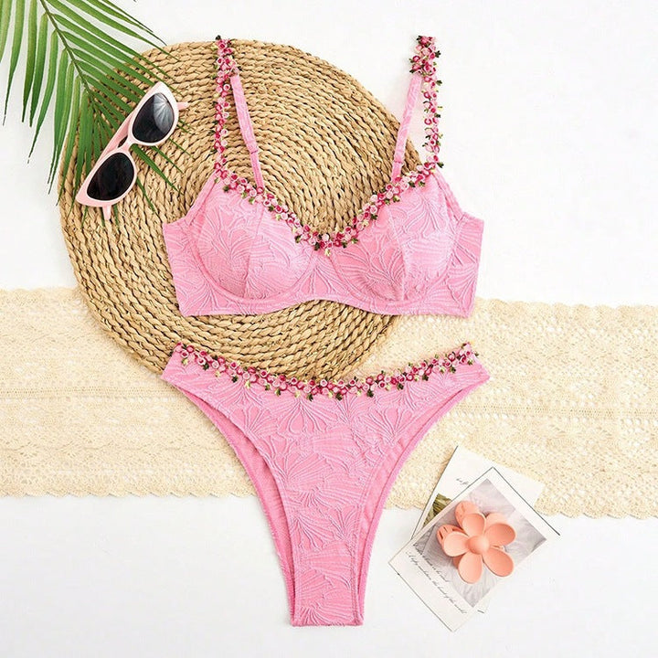 Sexy Suspenders Bikini Split Swimsuit Women High Grade Seaside Beach Swimsuit