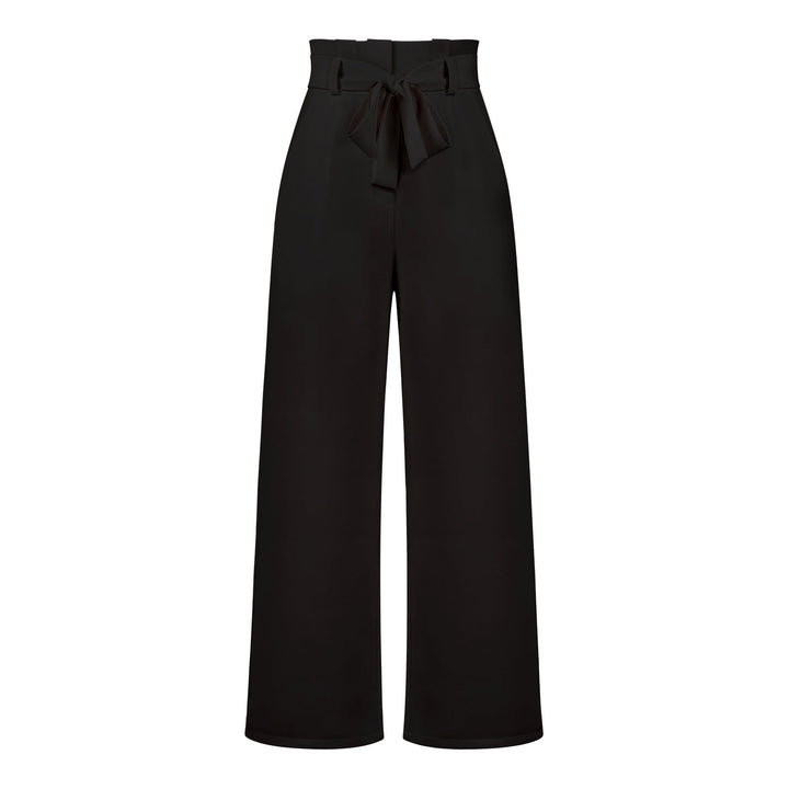 Fashion Workwear Women Dress Work Pant Casual All Matching Wide Leg Trousers Belt Commuting Pants Summer