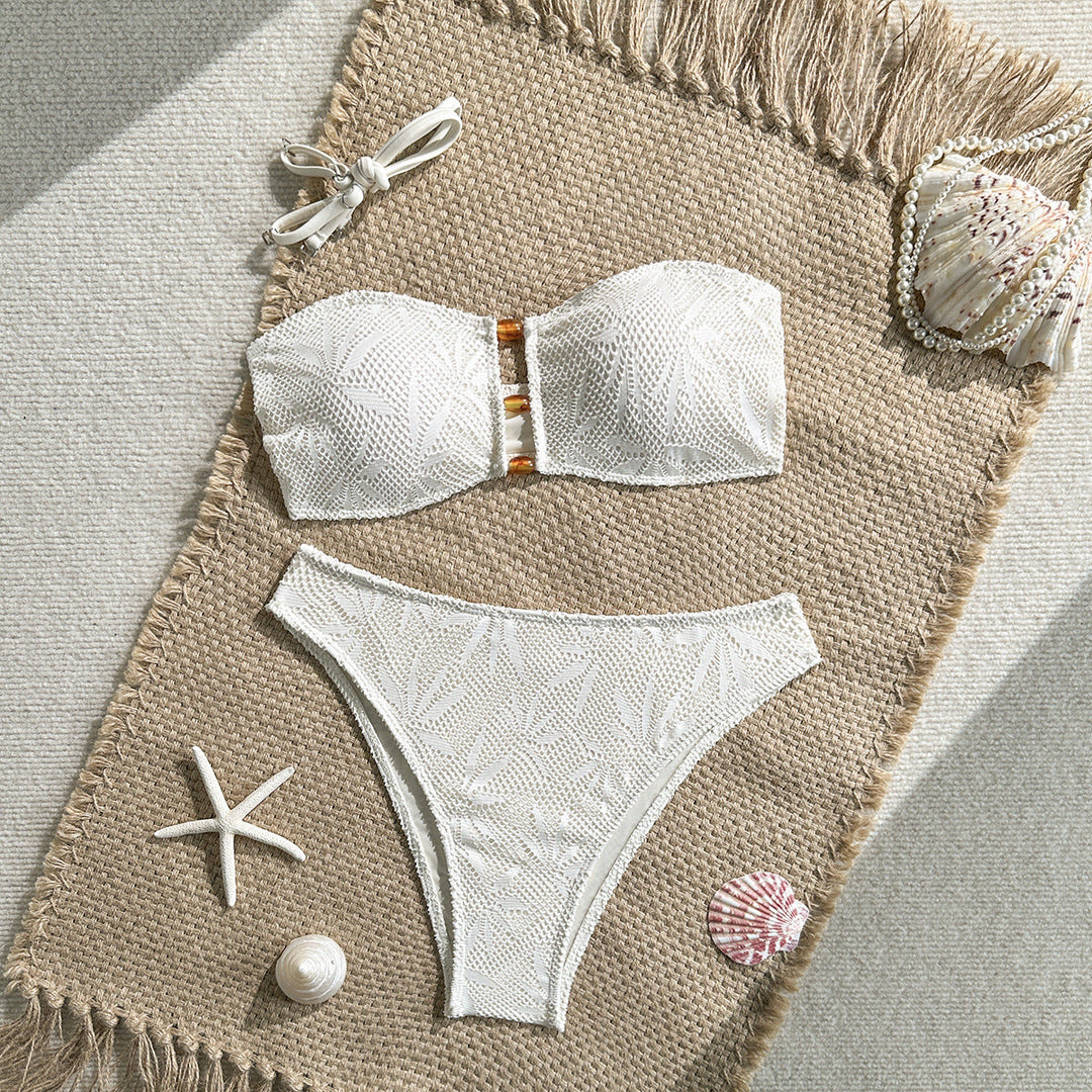 Wipe Sexy High Waist Chest Vacation Split Swimwear Bikini