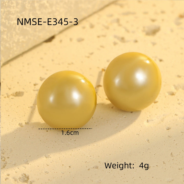 Earrings Retro Elegant French Glossy Pearl Earrings Fashionable High Grade Earrings Earrings Women