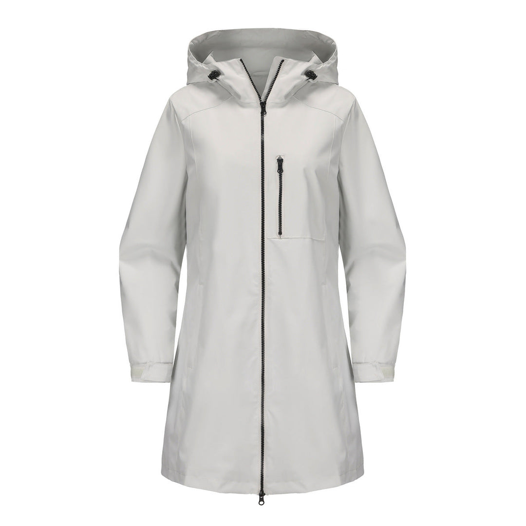 Outdoor Sports Waterproof Windbreaker Women Hooded Long Sleeve Spring Autumn Coat Loose Casual Windproof Women Clothing