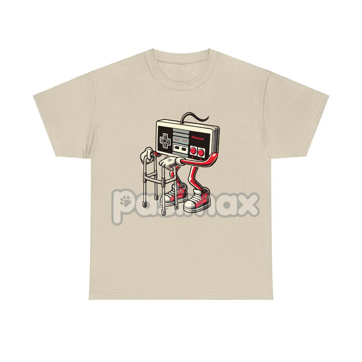 Retro Gaming Pattern T-Shirt - Fun Old Video Game Console Design, Nostalgic Gamer Tee