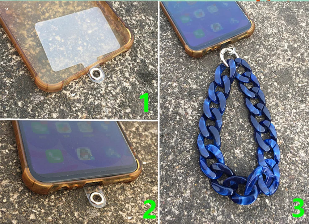 Phone Lanyard Rope Case Chain for Women Acrylic Portable Anti-lost Cell Phone Link Strap Hanging Cord Accessories Gift