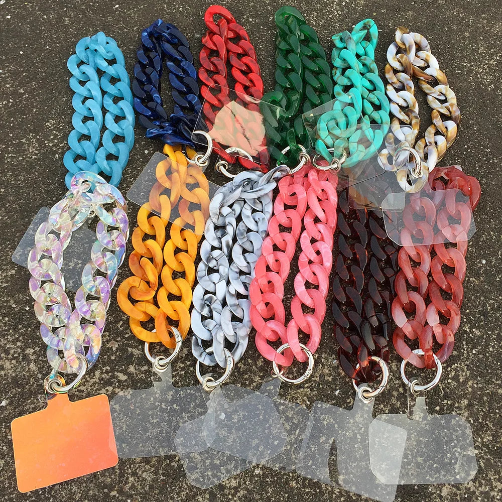 Phone Lanyard Rope Case Chain for Women Acrylic Portable Anti-lost Cell Phone Link Strap Hanging Cord Accessories Gift
