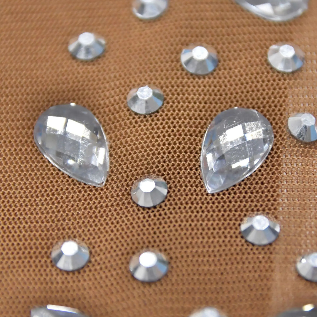 Glam See-Through Mesh Crystal Night Out Dress Birthday Outfits Vestido Women's Silver Rhinestones Long Maxi Dress