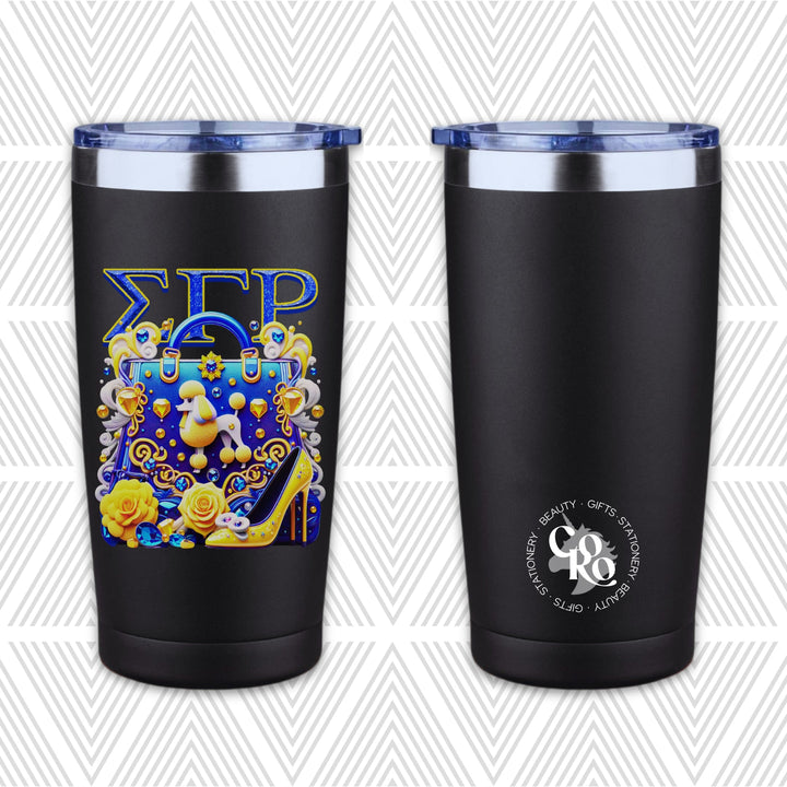 SGRho Poodle & Pearls 20oz Tapered Tumbler