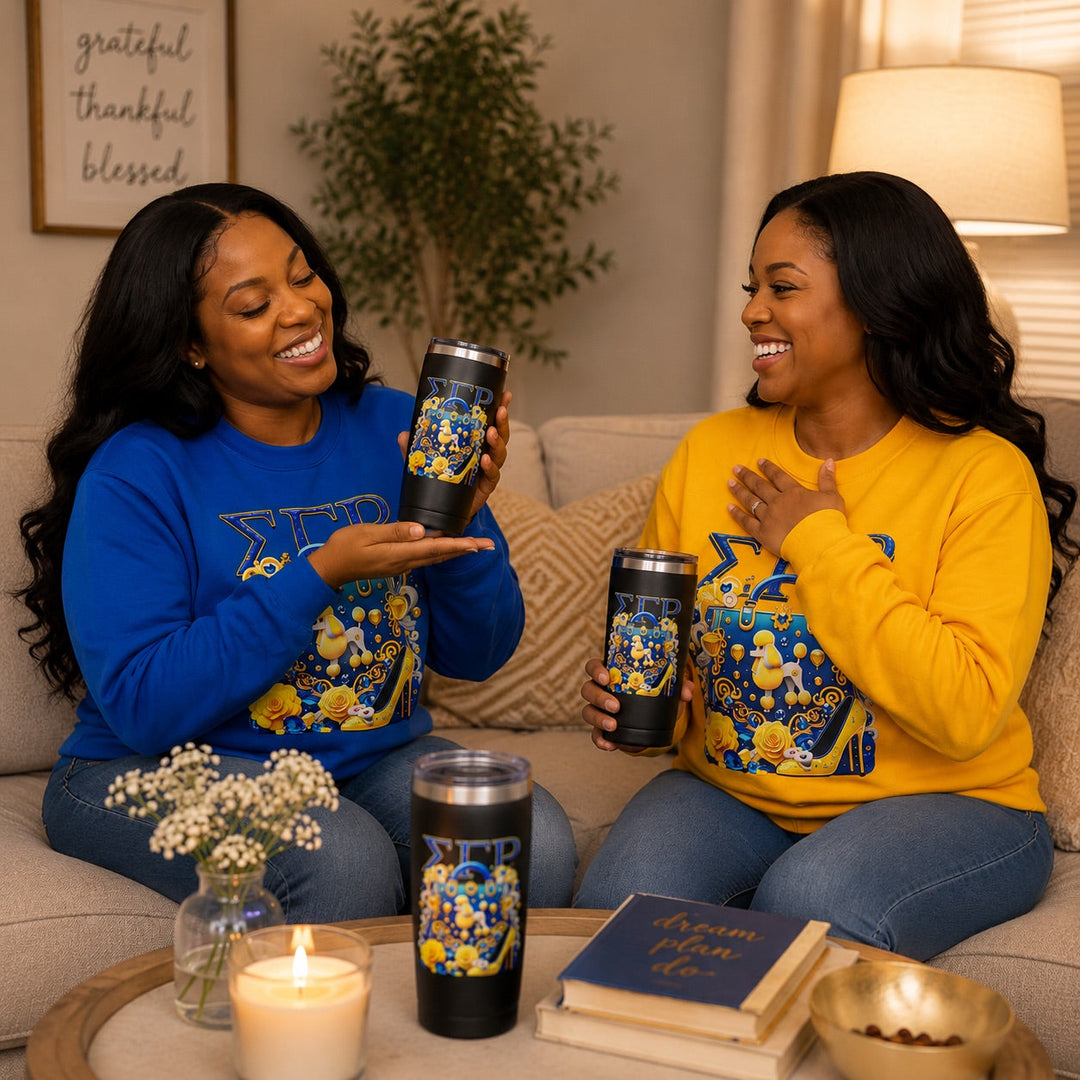 SGRho Poodle & Pearls 20oz Tapered Tumbler