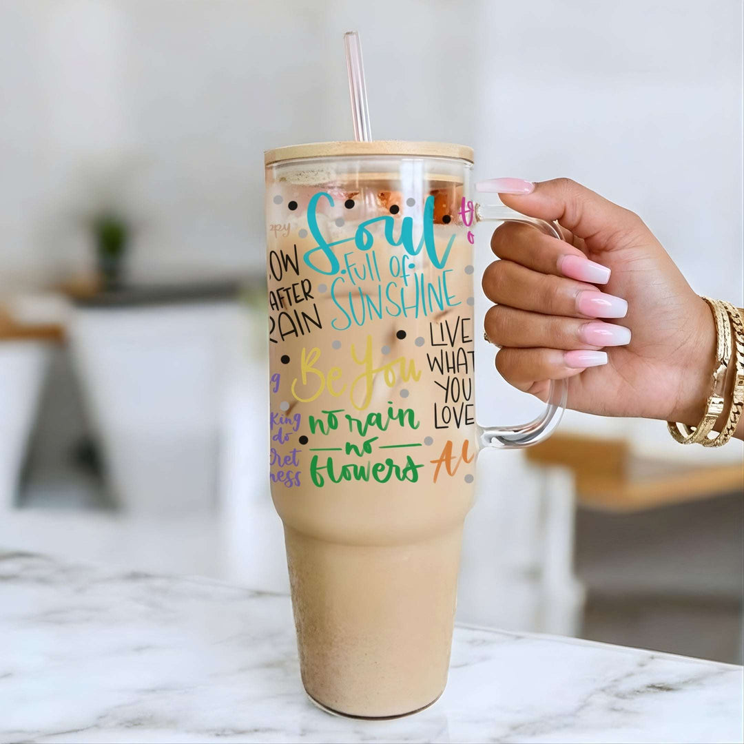 Soul Full of Sunshine Glass Cup