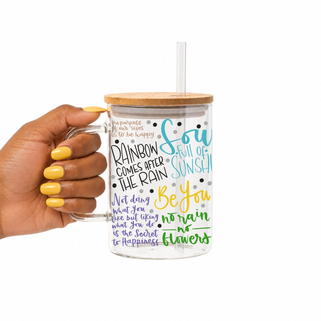 Soul Full of Sunshine Glass Cup