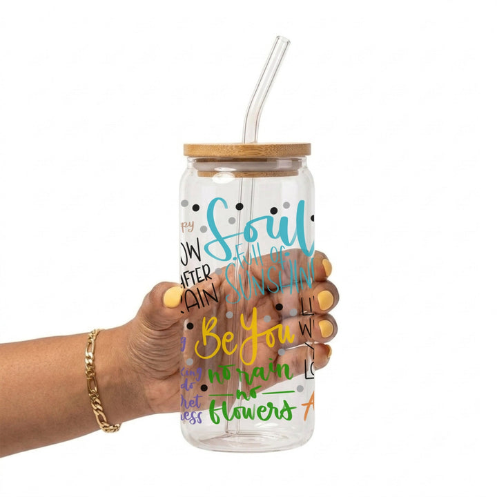 Soul Full of Sunshine Glass Cup