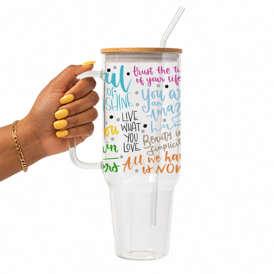 Soul Full of Sunshine Glass Cup