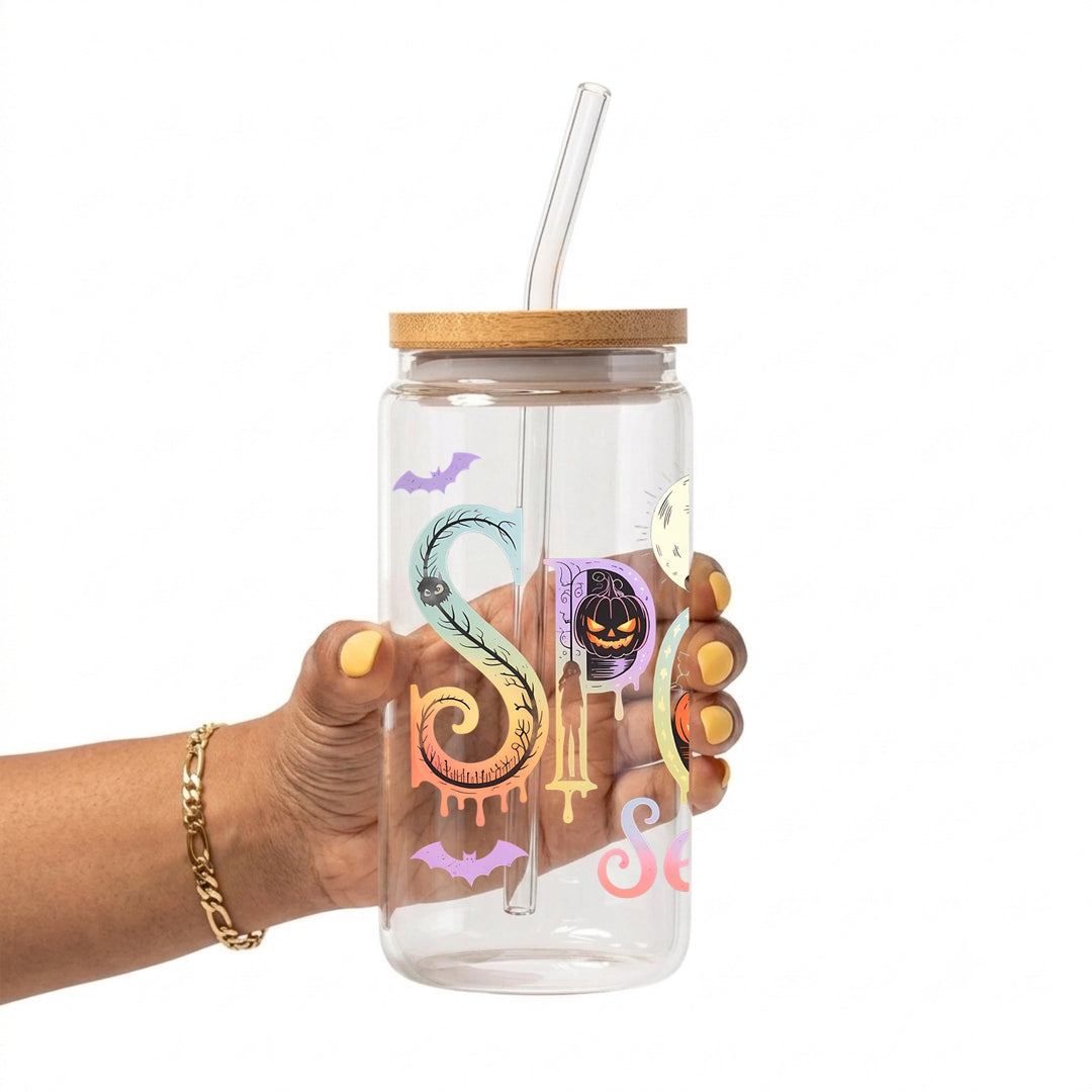 Spooky Season Glass Cup
