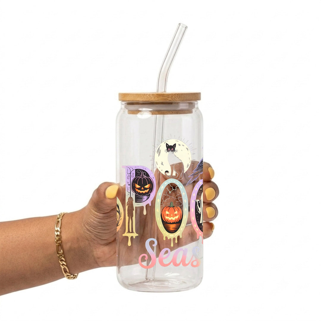 Spooky Season Glass Cup