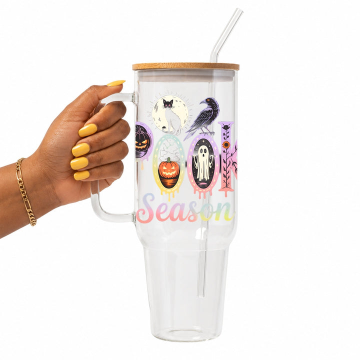 Spooky Season Glass Cup
