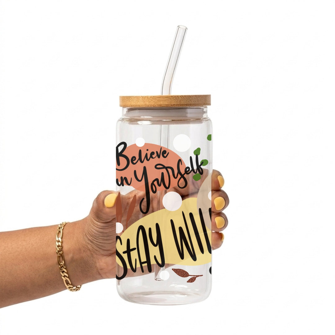 Stay Wild Glass Cup