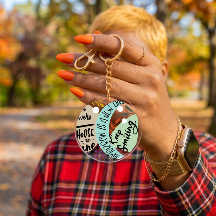 Stay Wild Acrylic Keychain with Charm
