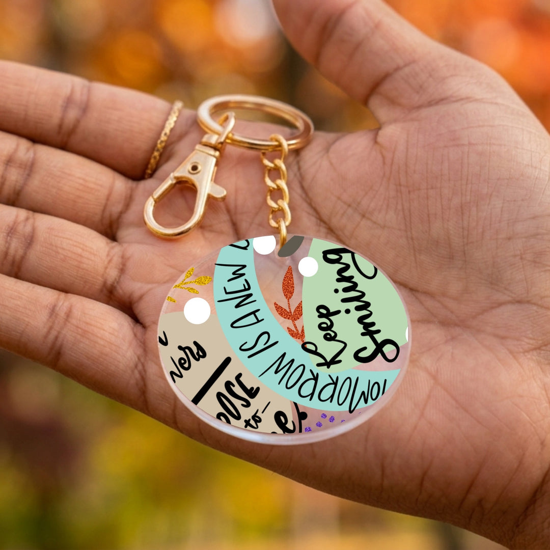 Stay Wild Acrylic Keychain with Charm