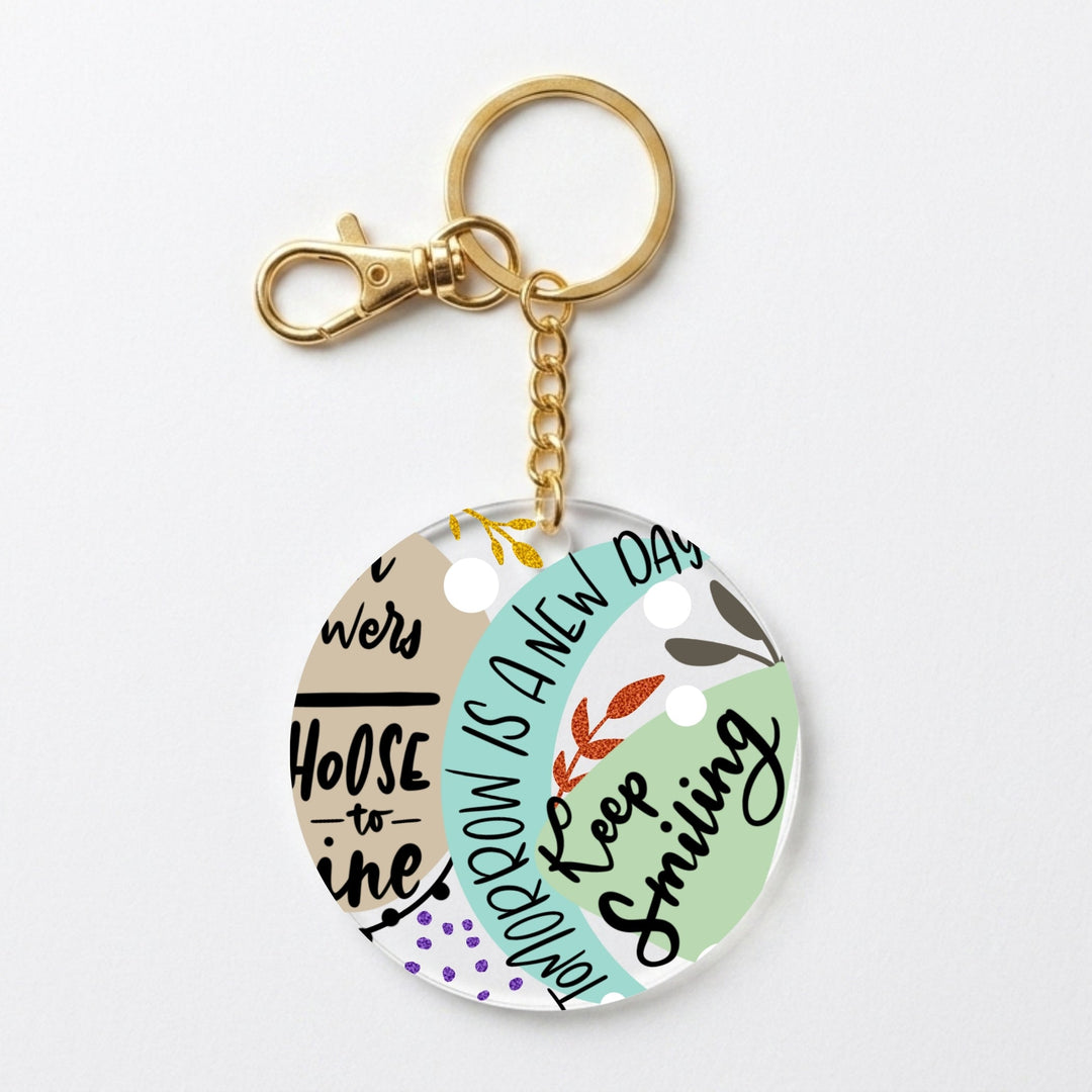 Stay Wild Acrylic Keychain with Charm