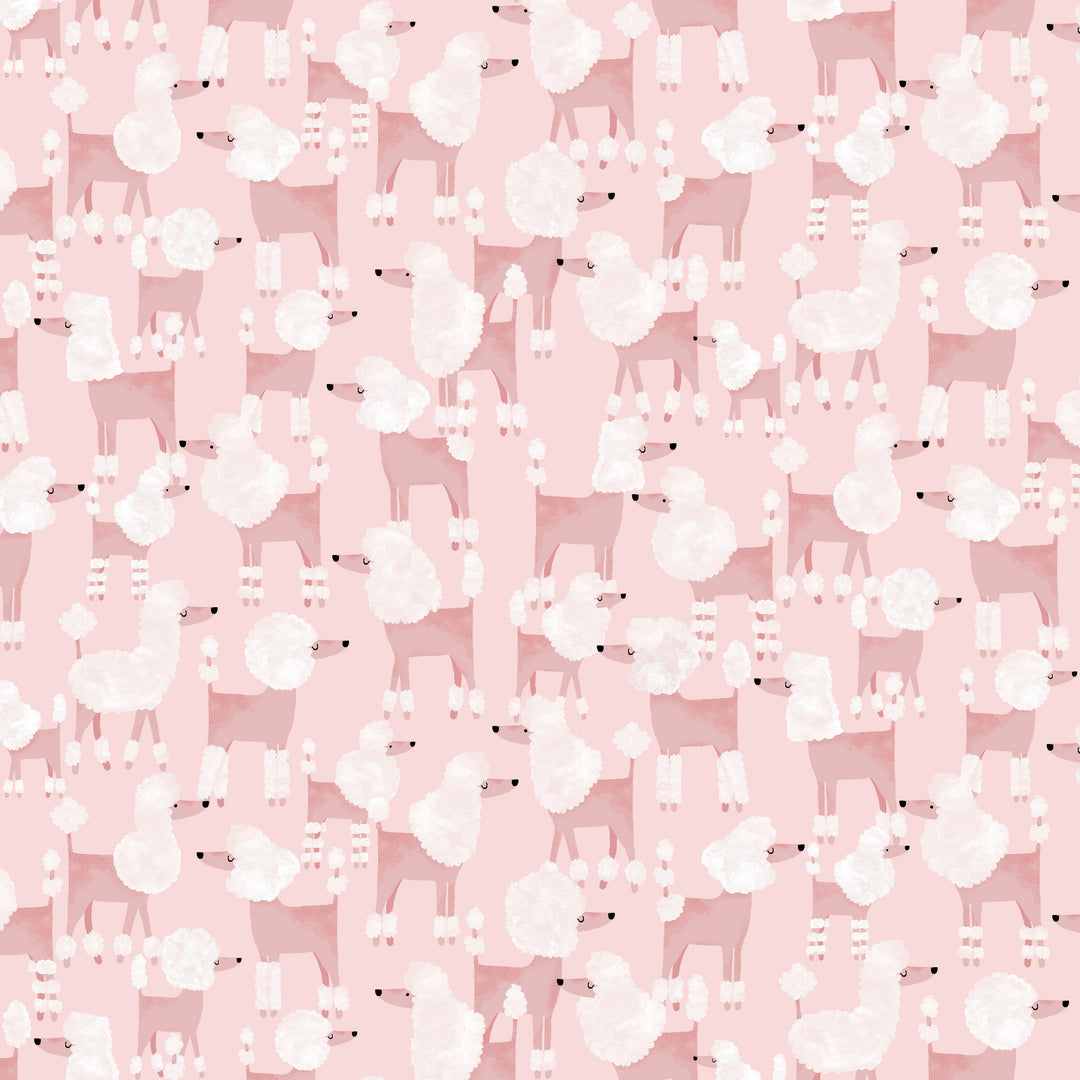Pink Poodles Fit & Flare Dress