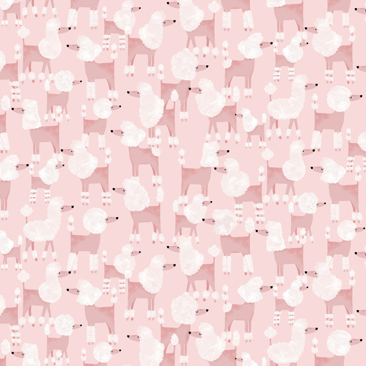 Pink Poodles Fit & Flare Dress