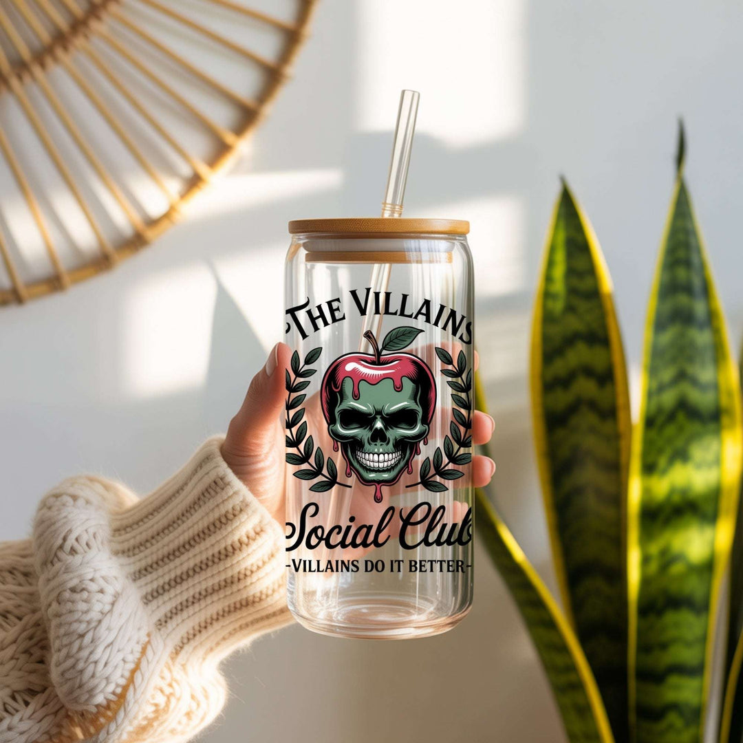 The Villains Social Club Glass Cup