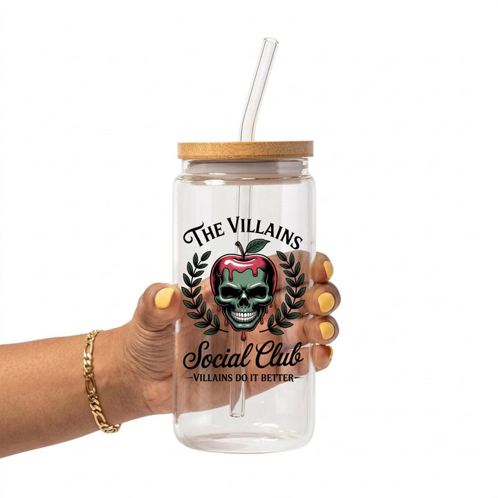 The Villains Social Club Glass Cup