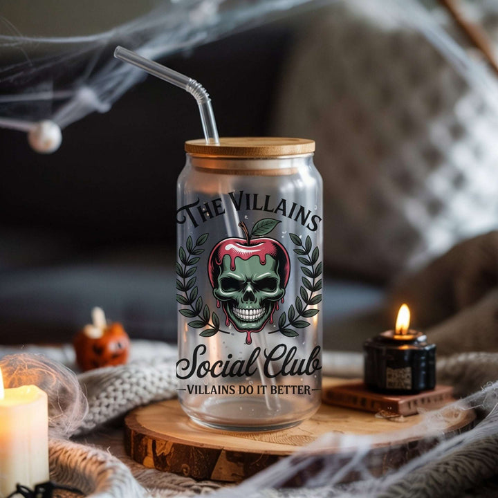 The Villains Social Club Glass Cup