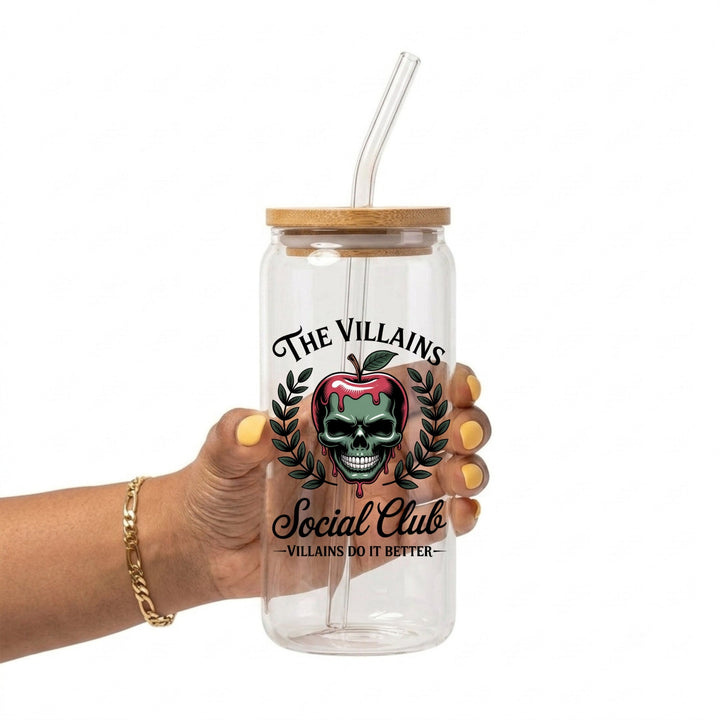 The Villains Social Club Glass Cup
