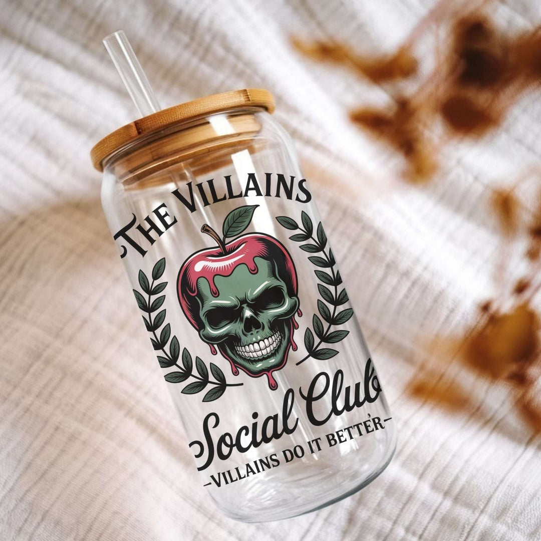 The Villains Social Club Glass Cup