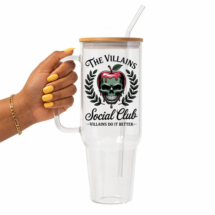 The Villains Social Club Glass Cup