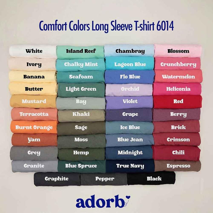 Tis The Season Comfort Colors Long Sleeve Christmas Shirt